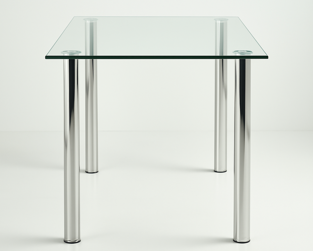 Glastisch 130×70 cm aus Sicherheitsglas – Esstisch & Arbeitstisch